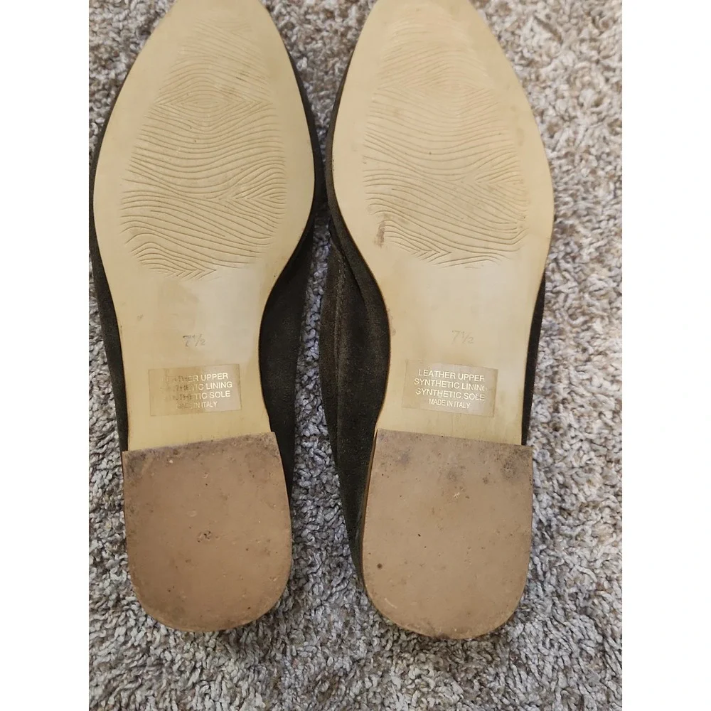 Coach and Four Women's Brown Suede Loafers Size 7 1/2M Made In Italy